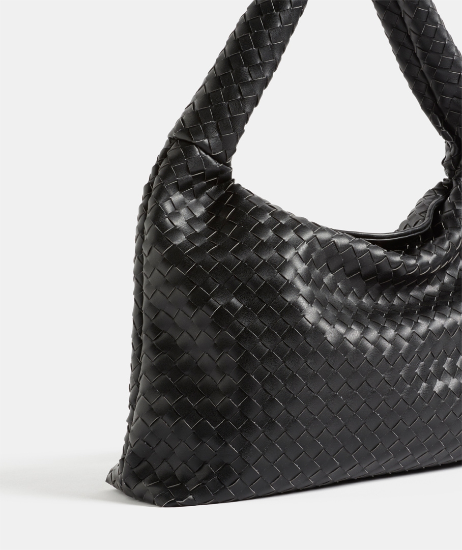 Weave Trapeze Shoulder Bag