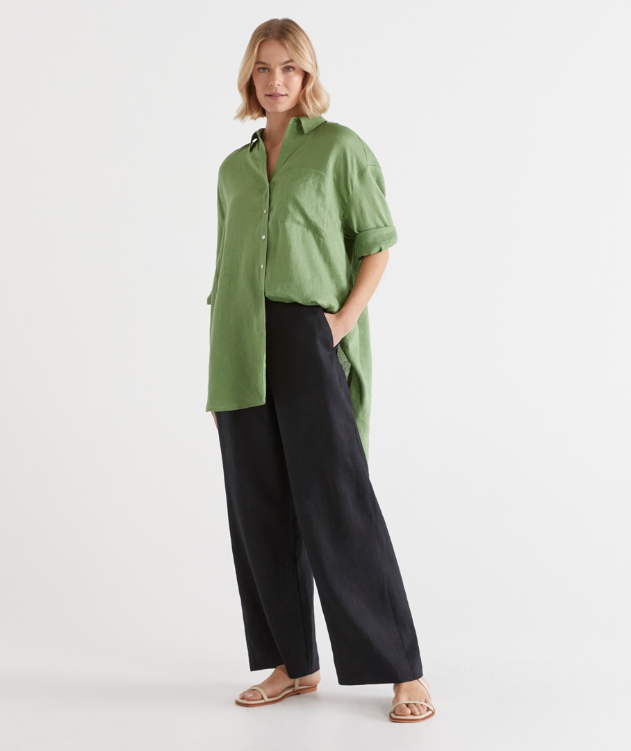 Linen Wide Leg Pant