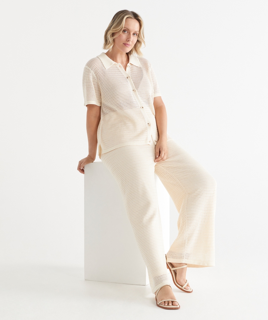 Knit Pointelle Pant