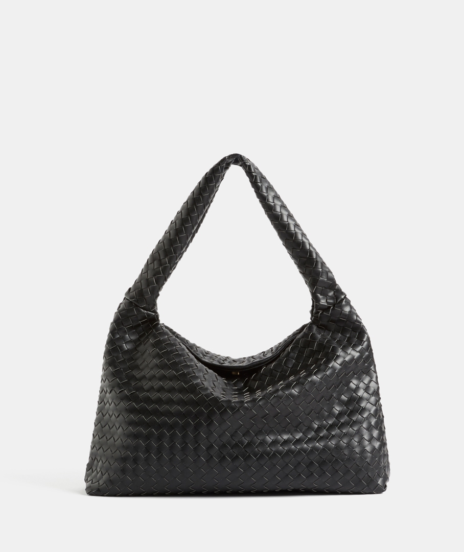 Weave Trapeze Shoulder Bag
