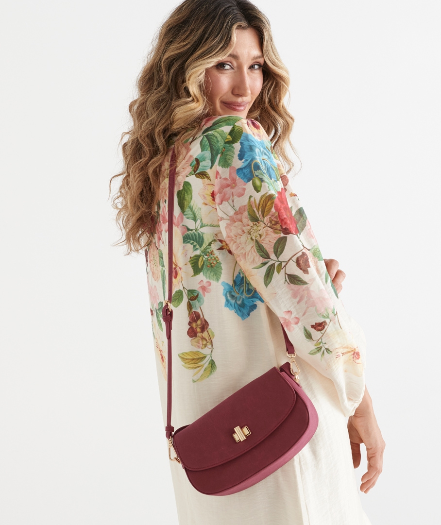 Gold Buckle Crossbody Bag