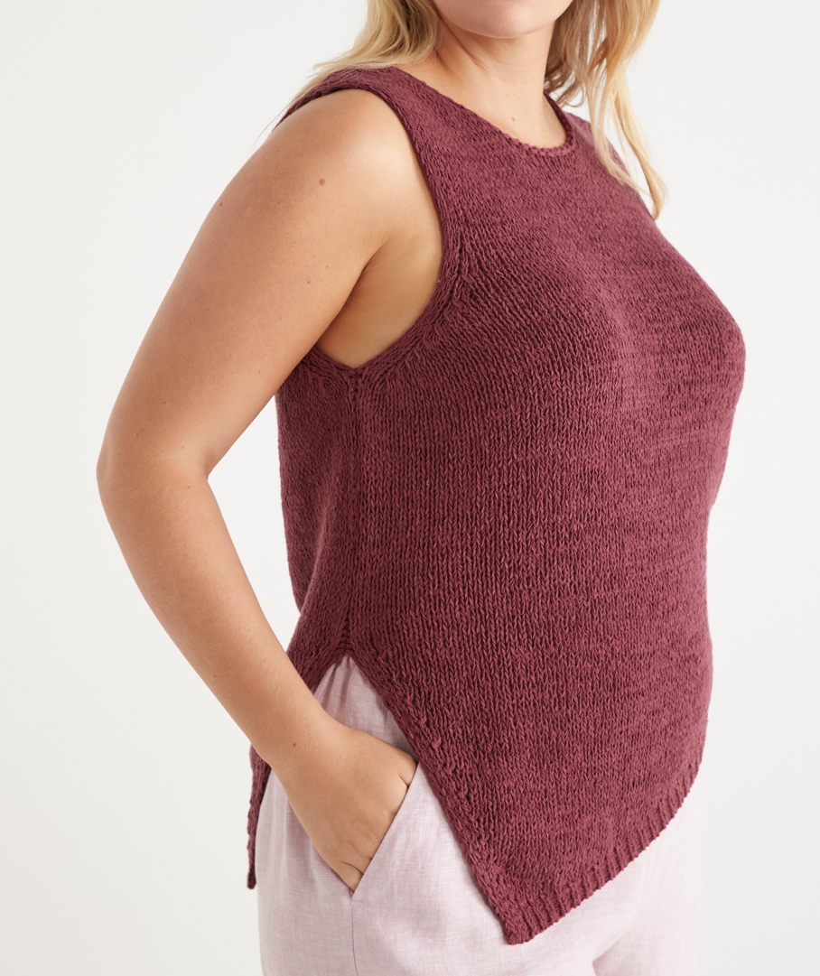 Asymmetric Knit Tank