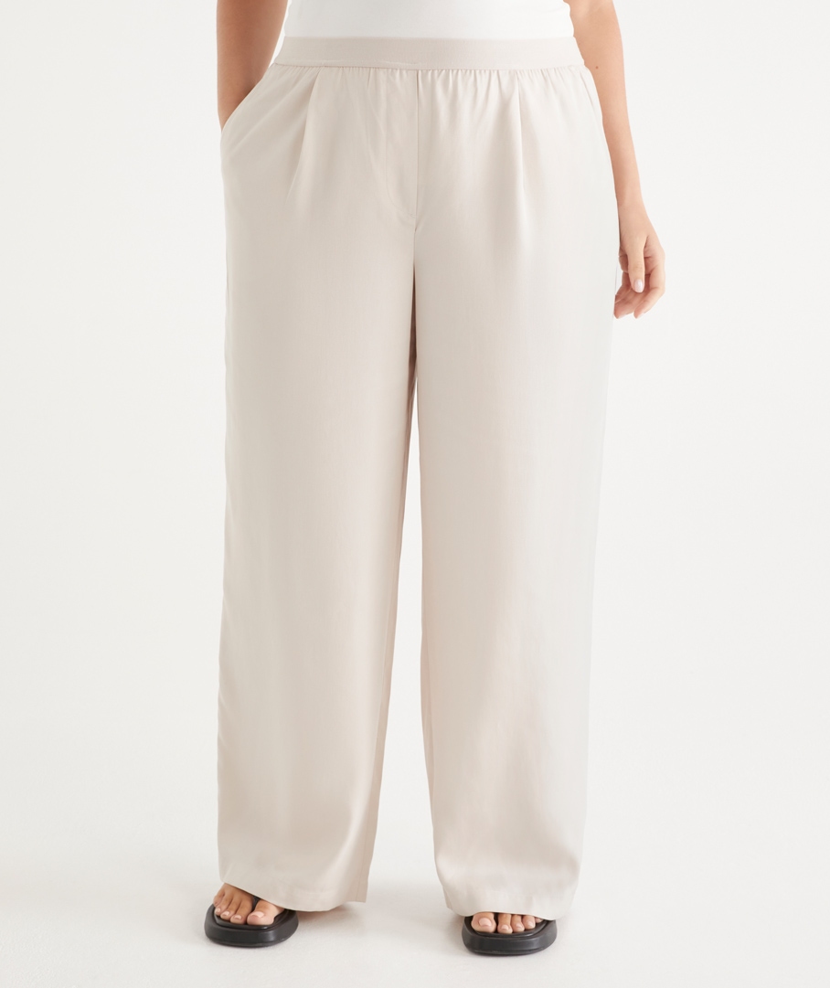 Wide Leg Elasticated Waist Pant
