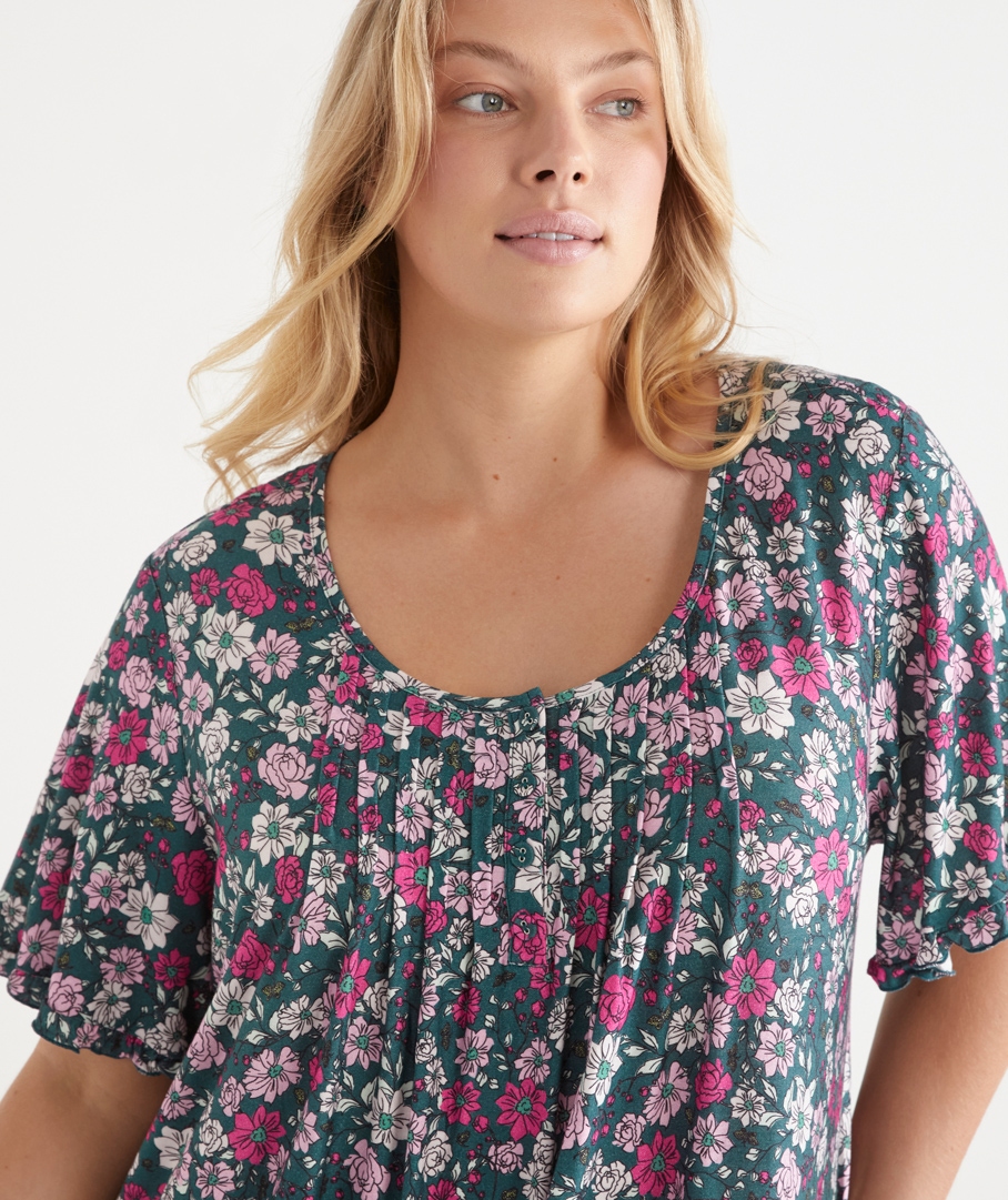 Ditsy Floral Short Sleeve Nightie