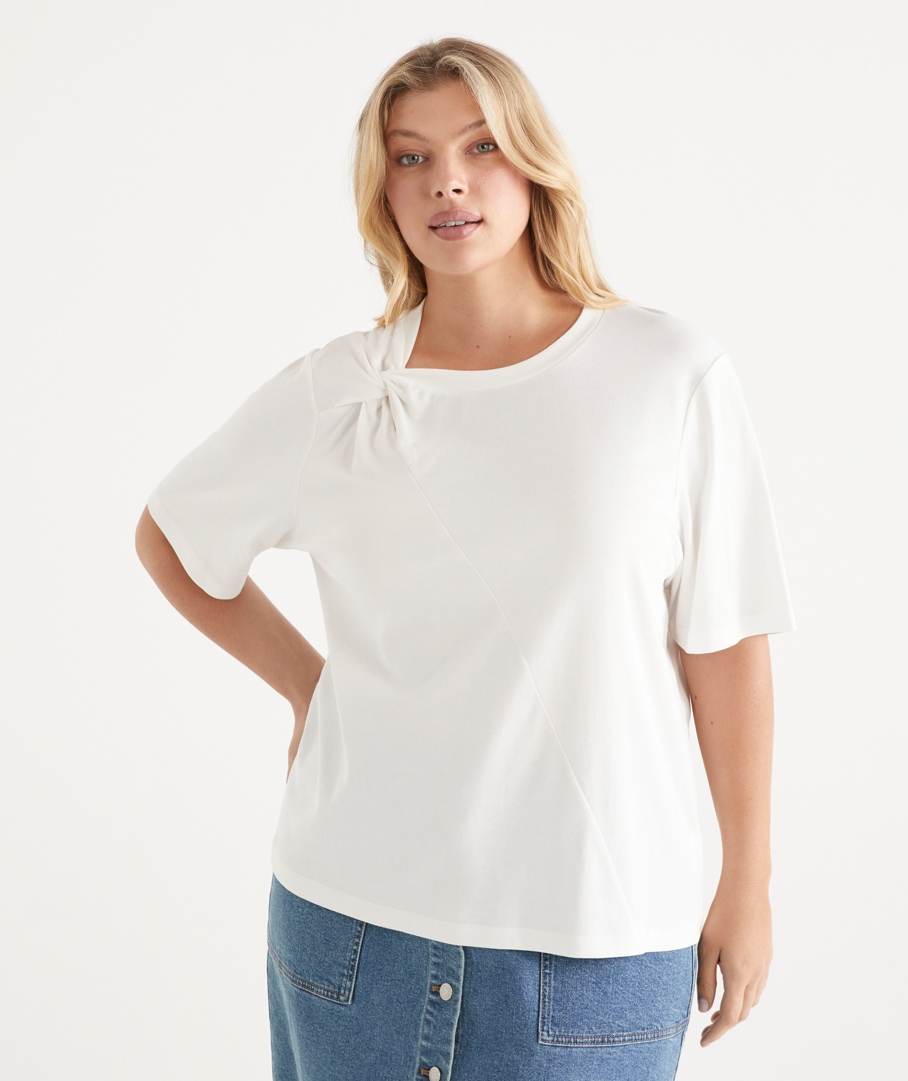 Twist Detail Short Sleeve Tee
