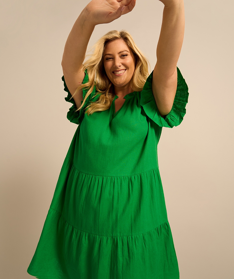 Linen Blend Dress