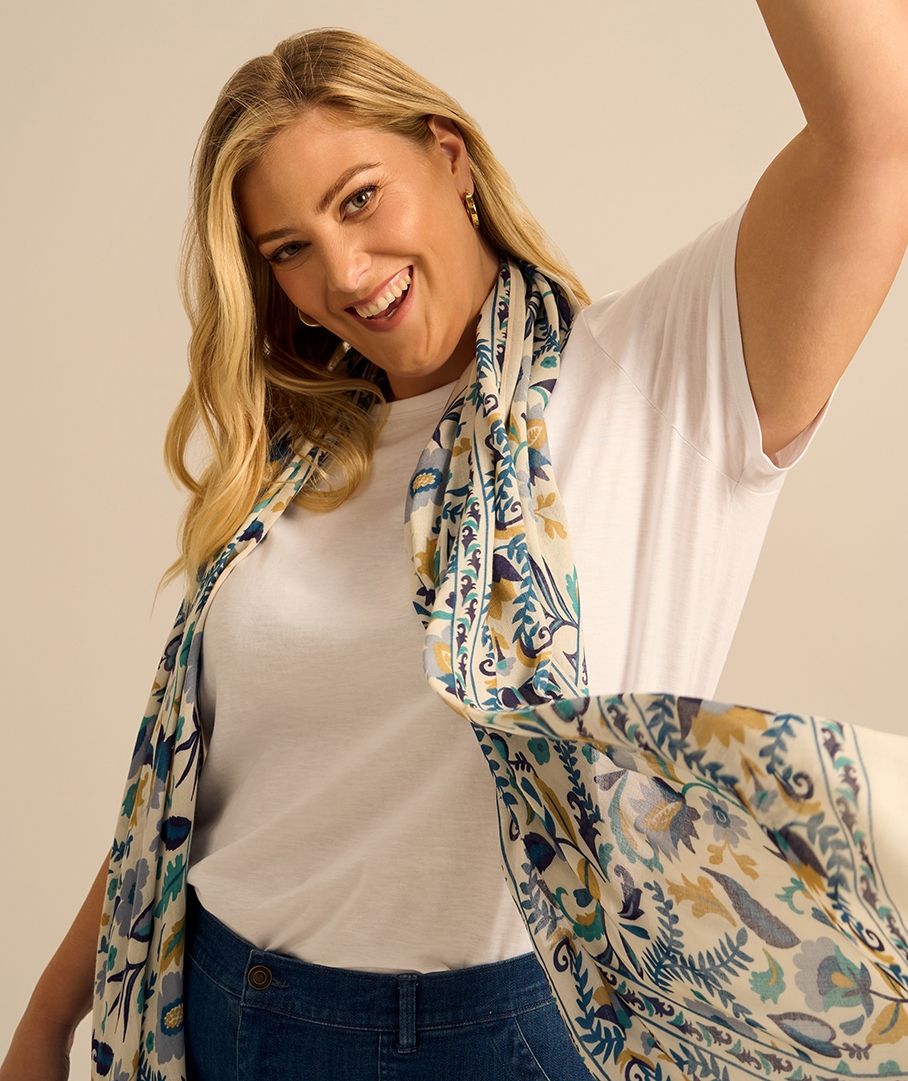 Viscose Floral Scarf