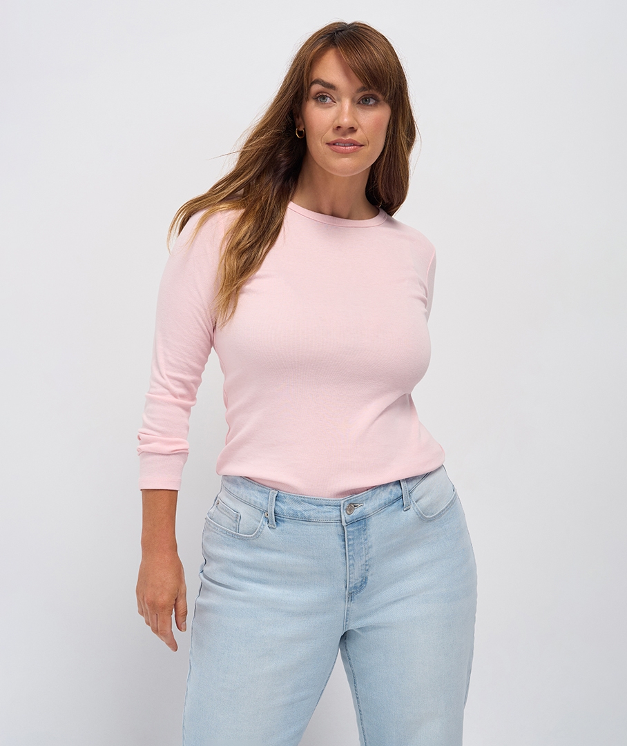 Classic Crew neck Rib Tee