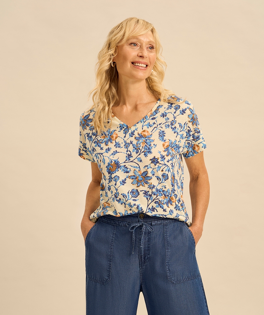 Linen Blend Tee