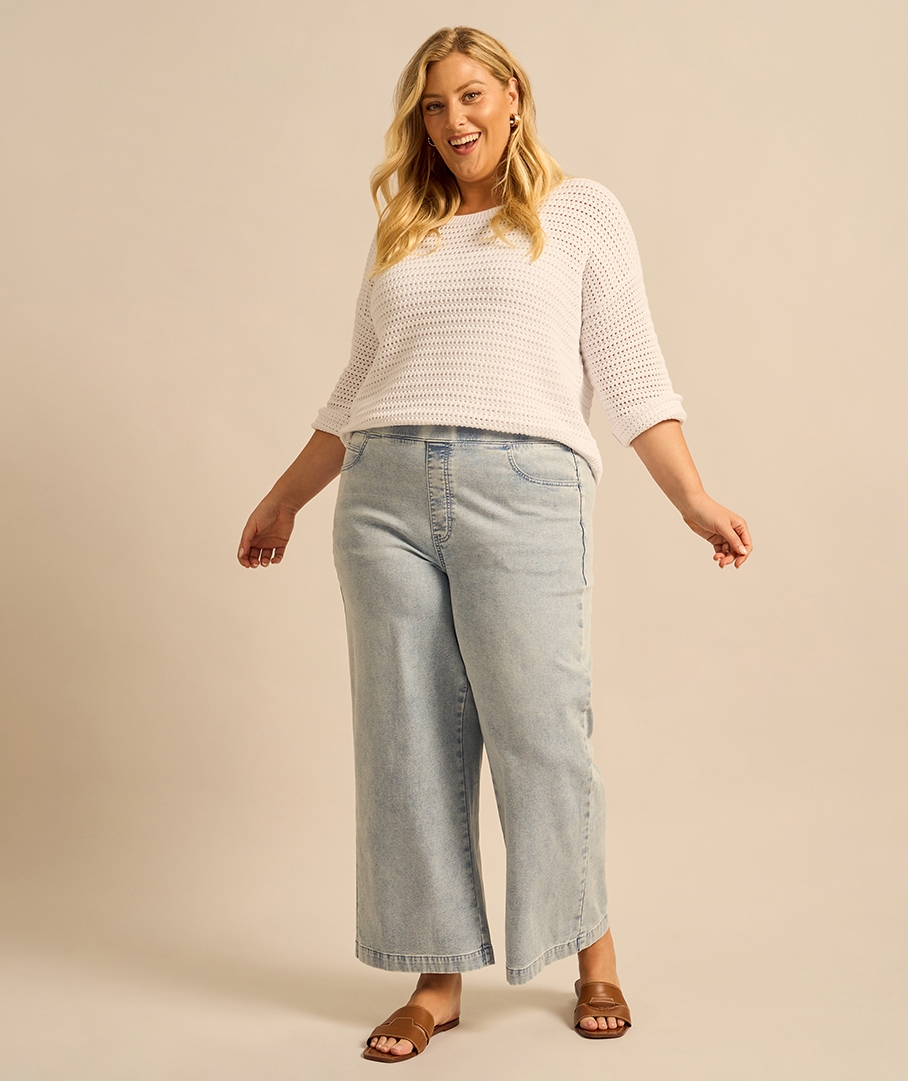The Stretchy Wide Leg Jean