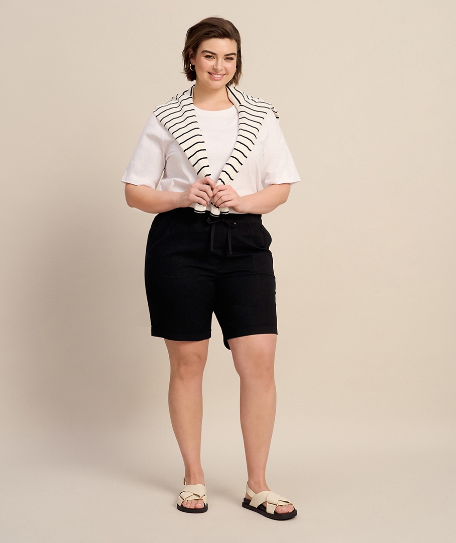 Mid Length Cotton Short