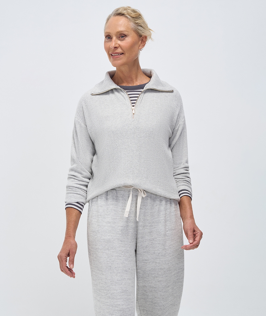 Supersoft Half-Zip Top