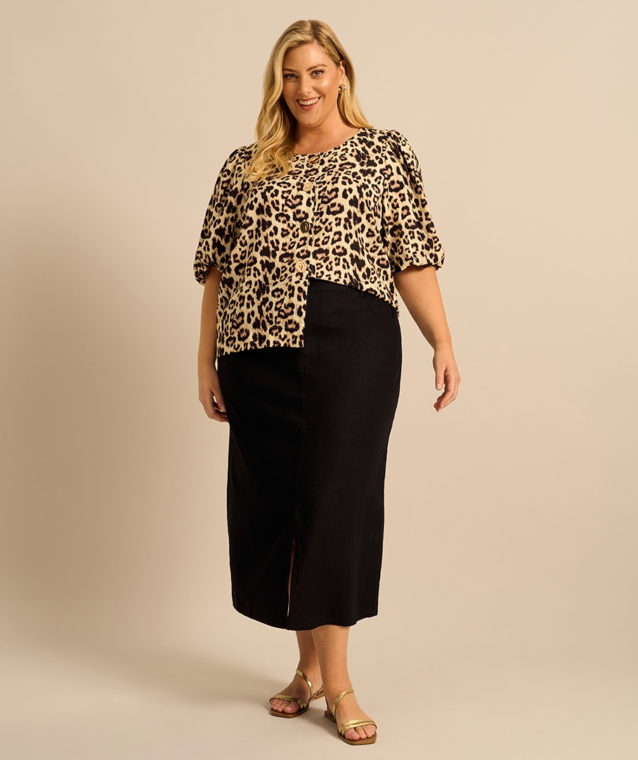 Maxi Linen Skirt