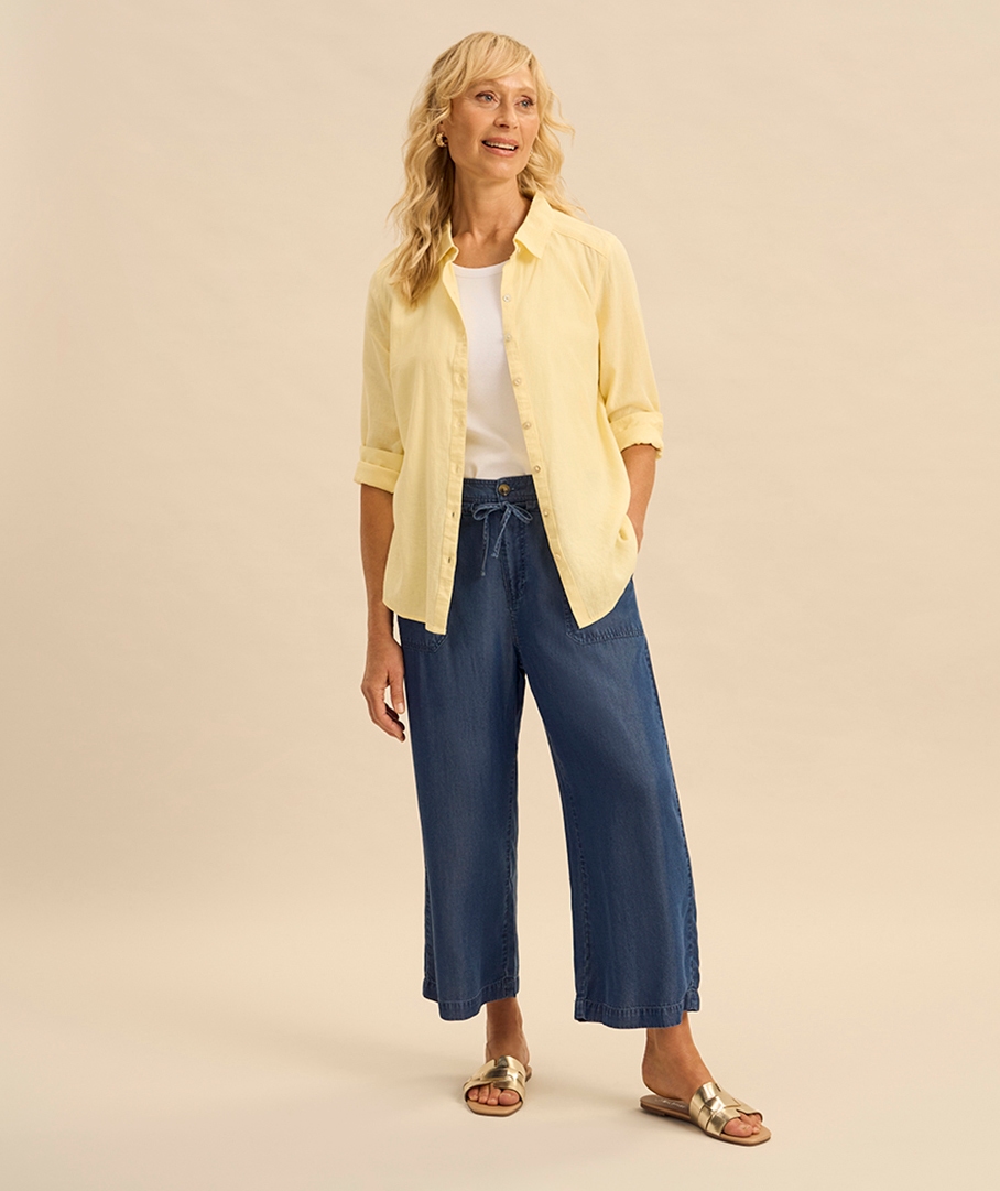 The Wide Leg Lightweight Jean