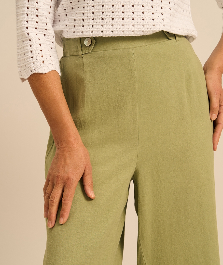 Linen Blend Culotte
