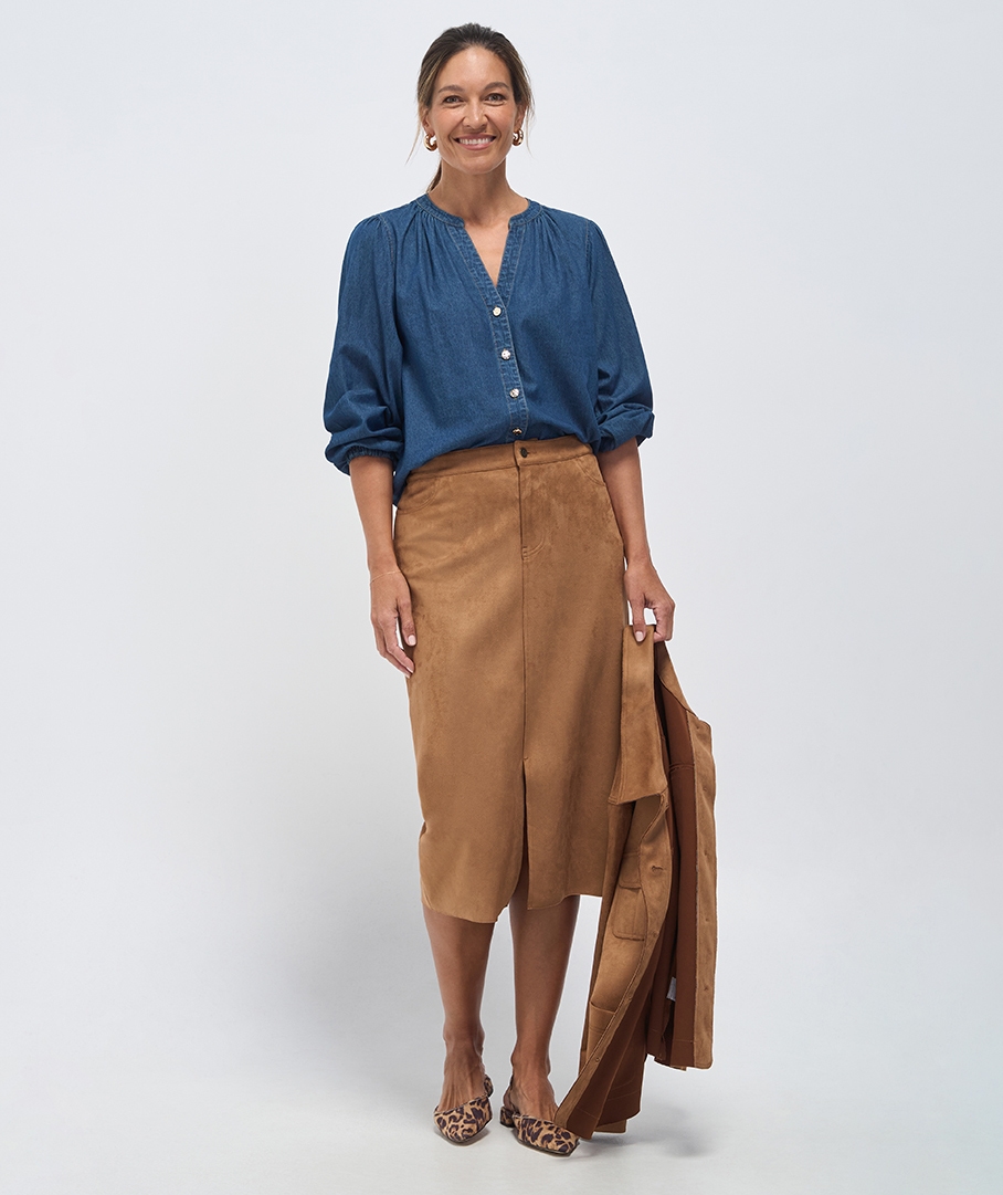 Suede Skirt