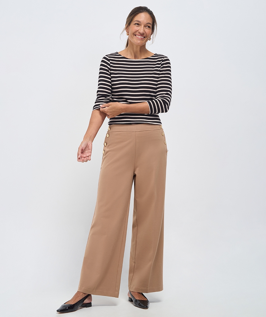Ponte Wide Leg Pant