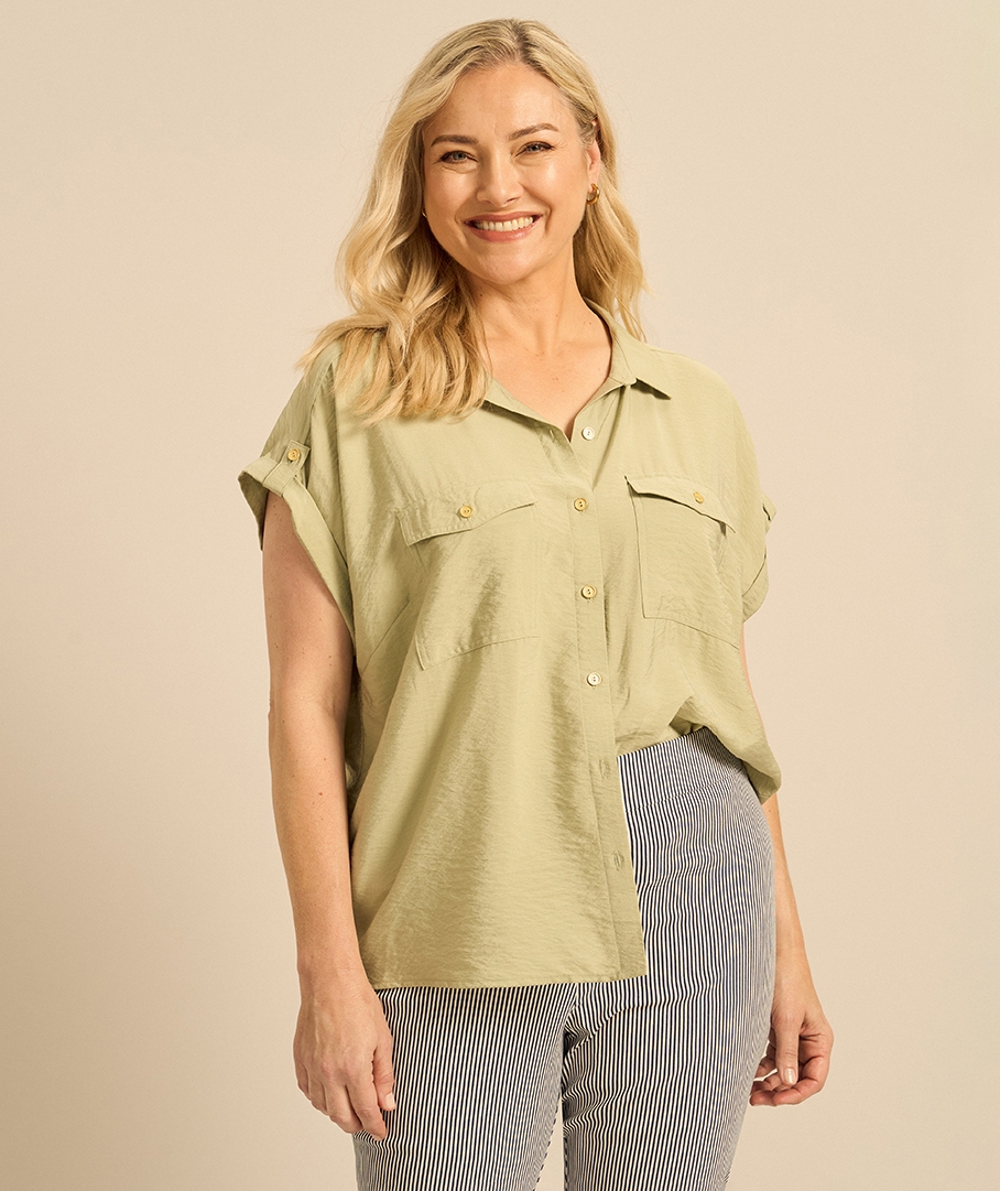 Textured Utility Shirt