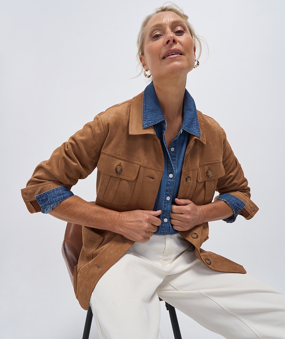 Mock Suede Jacket
