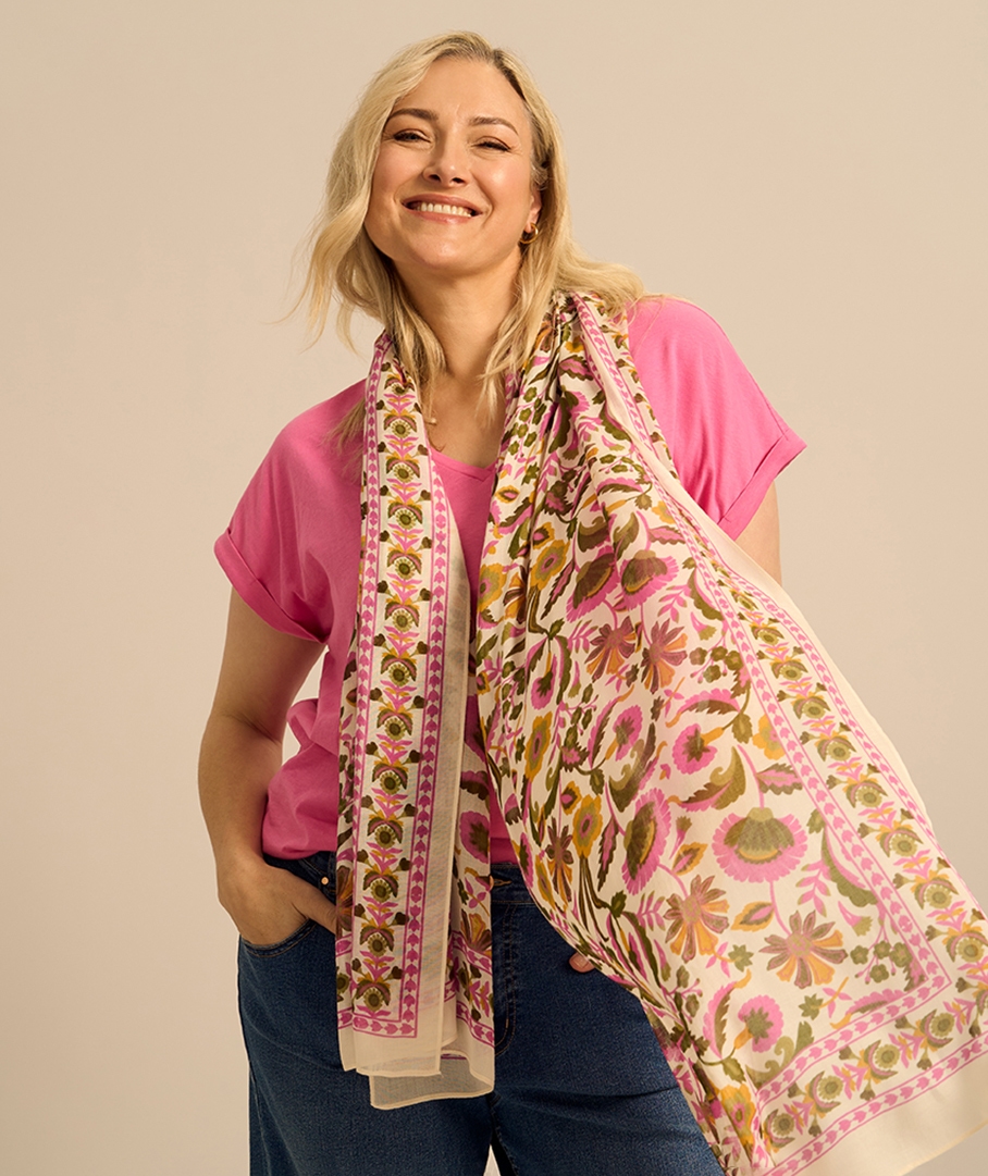 Viscose Floral Scarf