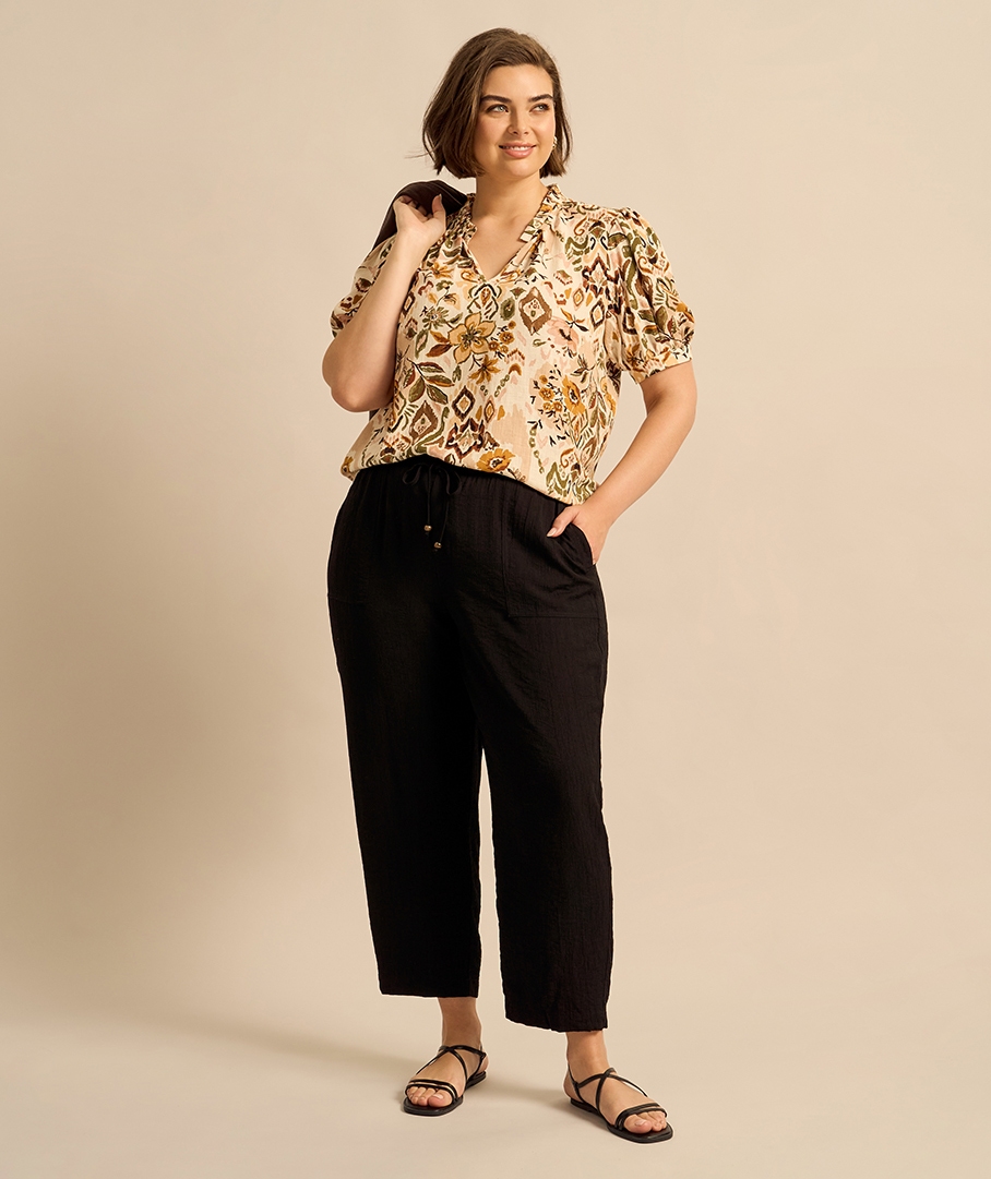 Textured Relaxed Pant