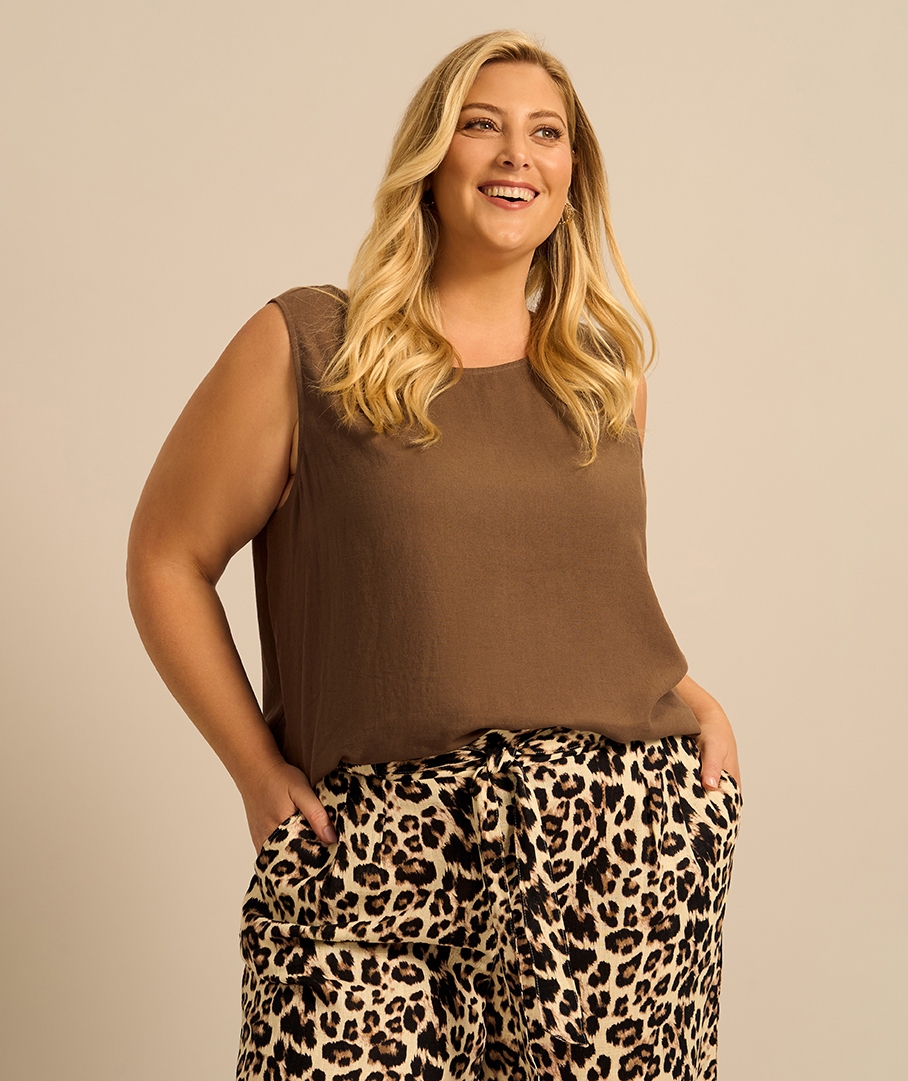 Linen Blend Top