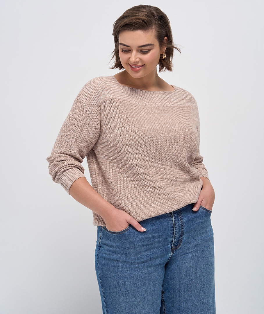 Cotton Blend Texture Jumper