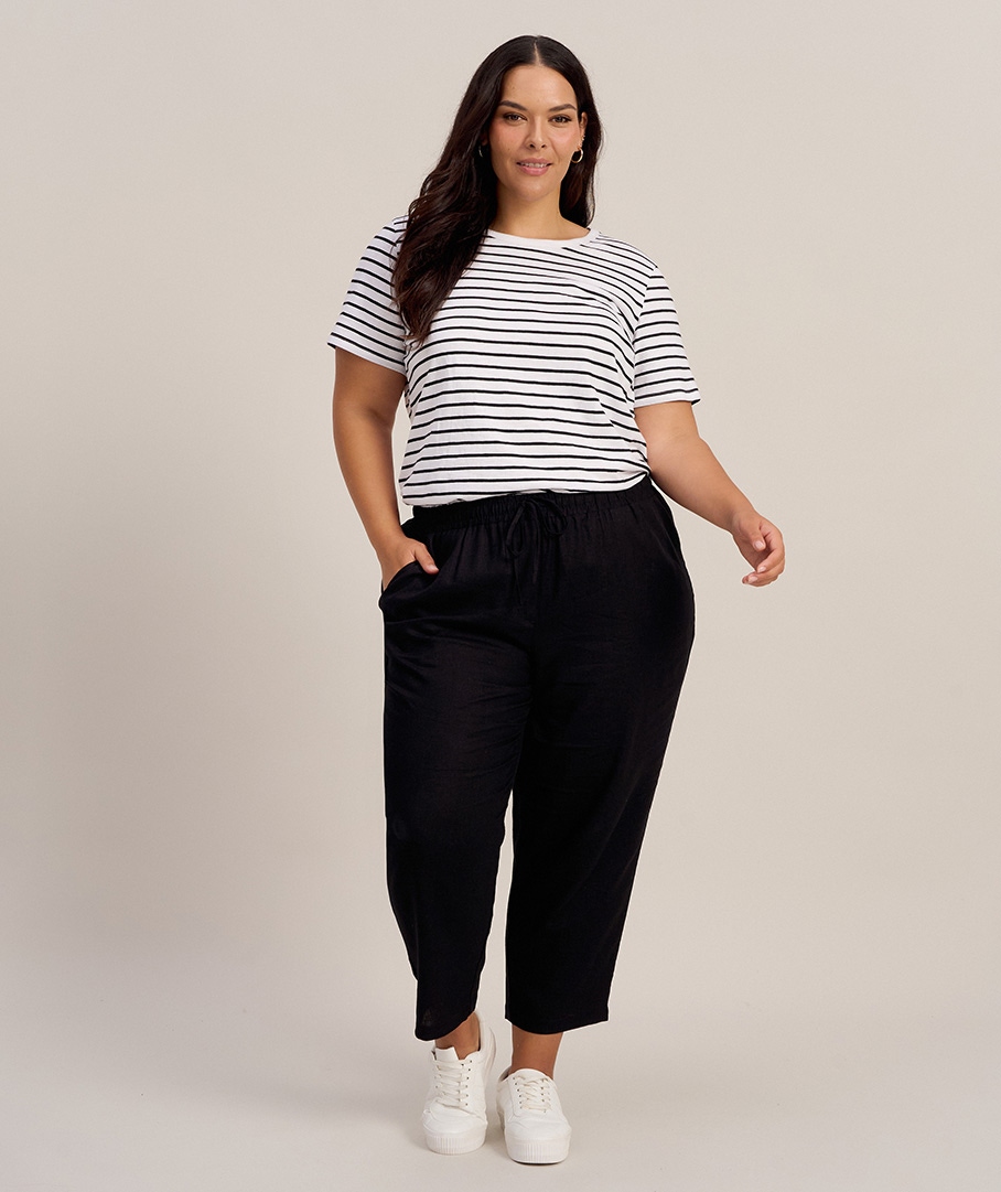 Linen Blend Relaxed Pant