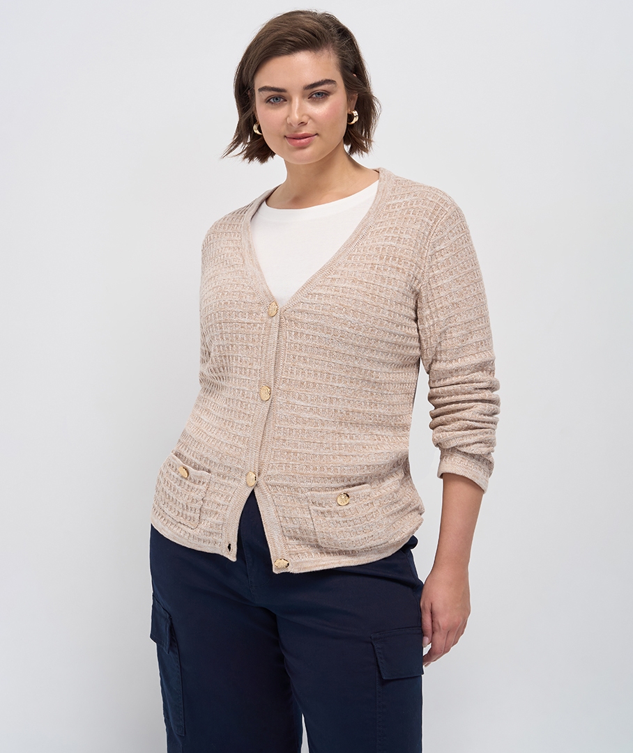 Cotton Button Cardigan