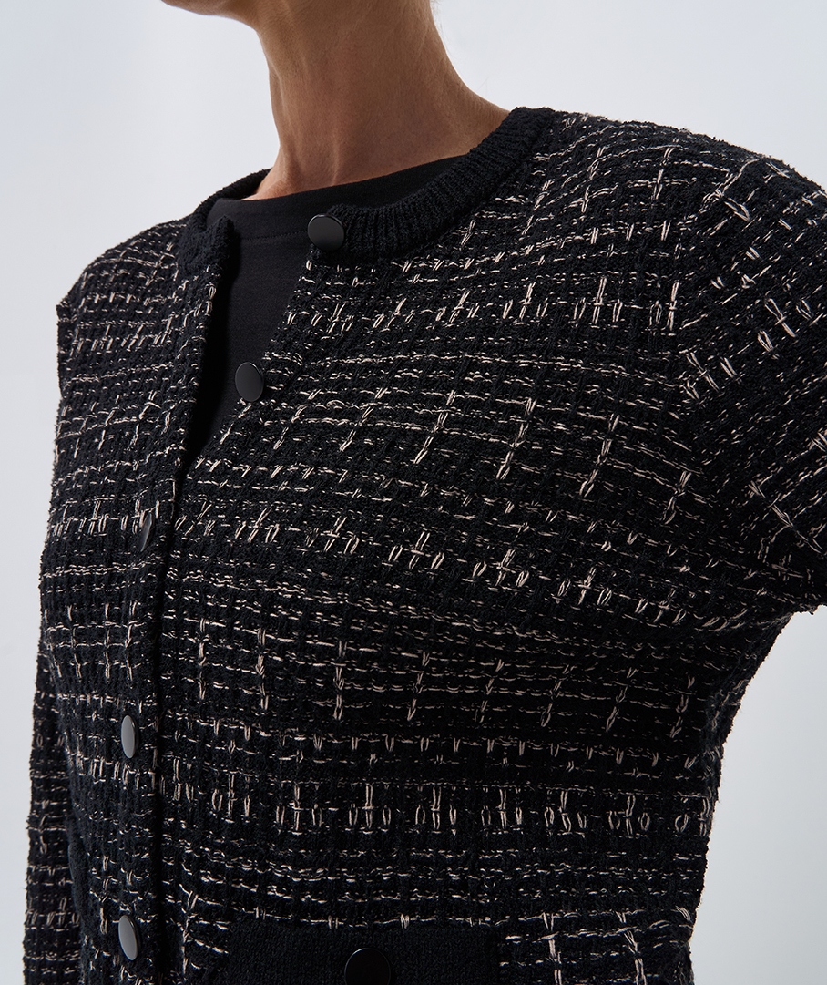 Twisted Yarn Textured Cardigan