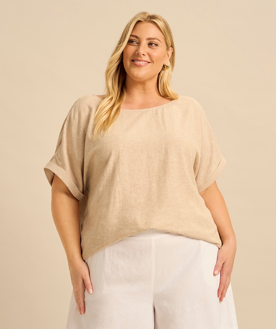 Essential Linen Blend Top