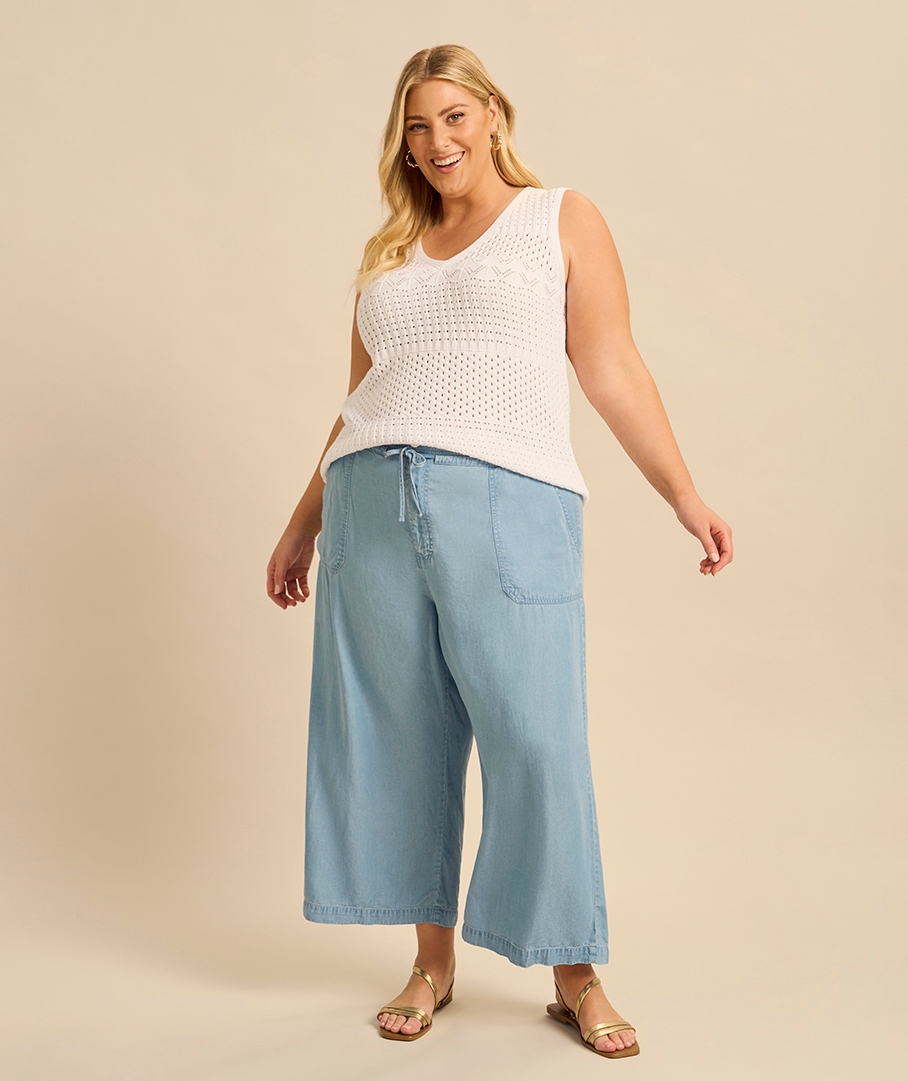 The Wide Leg Lightweight Jean