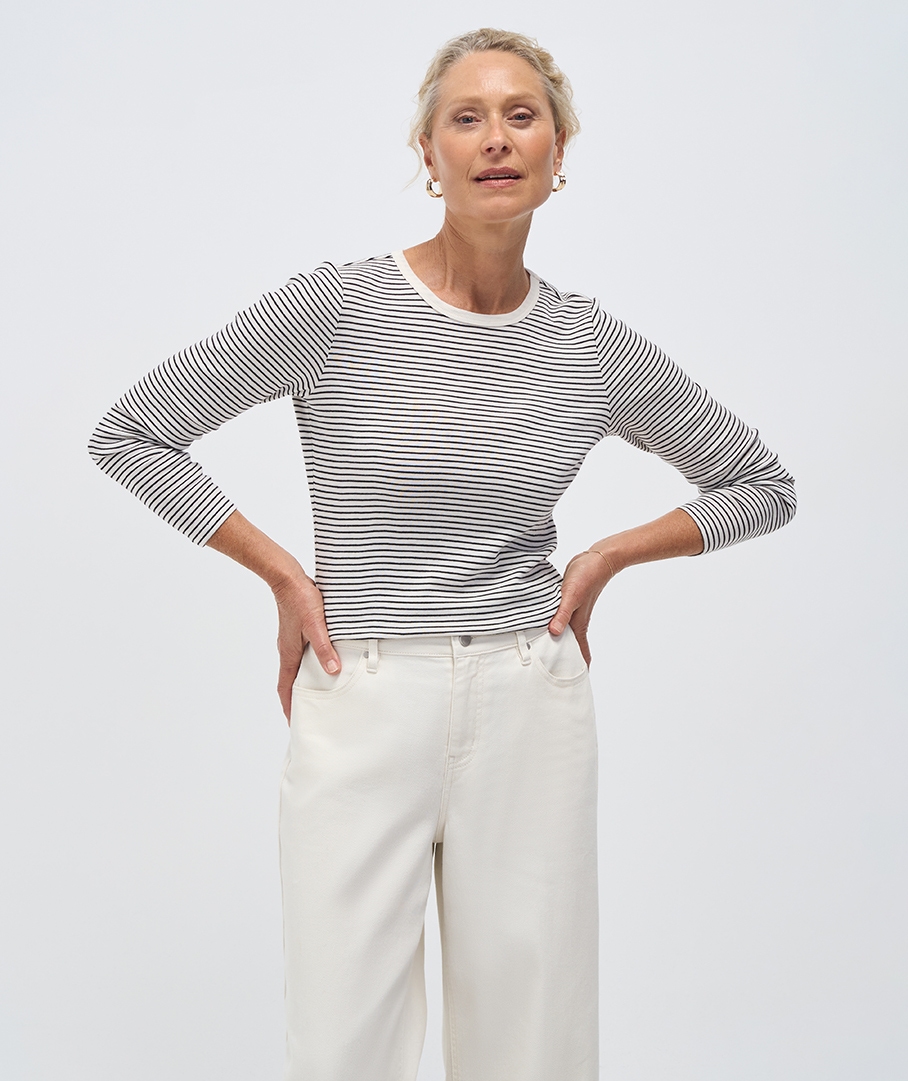 Classic Crew neck Rib Tee