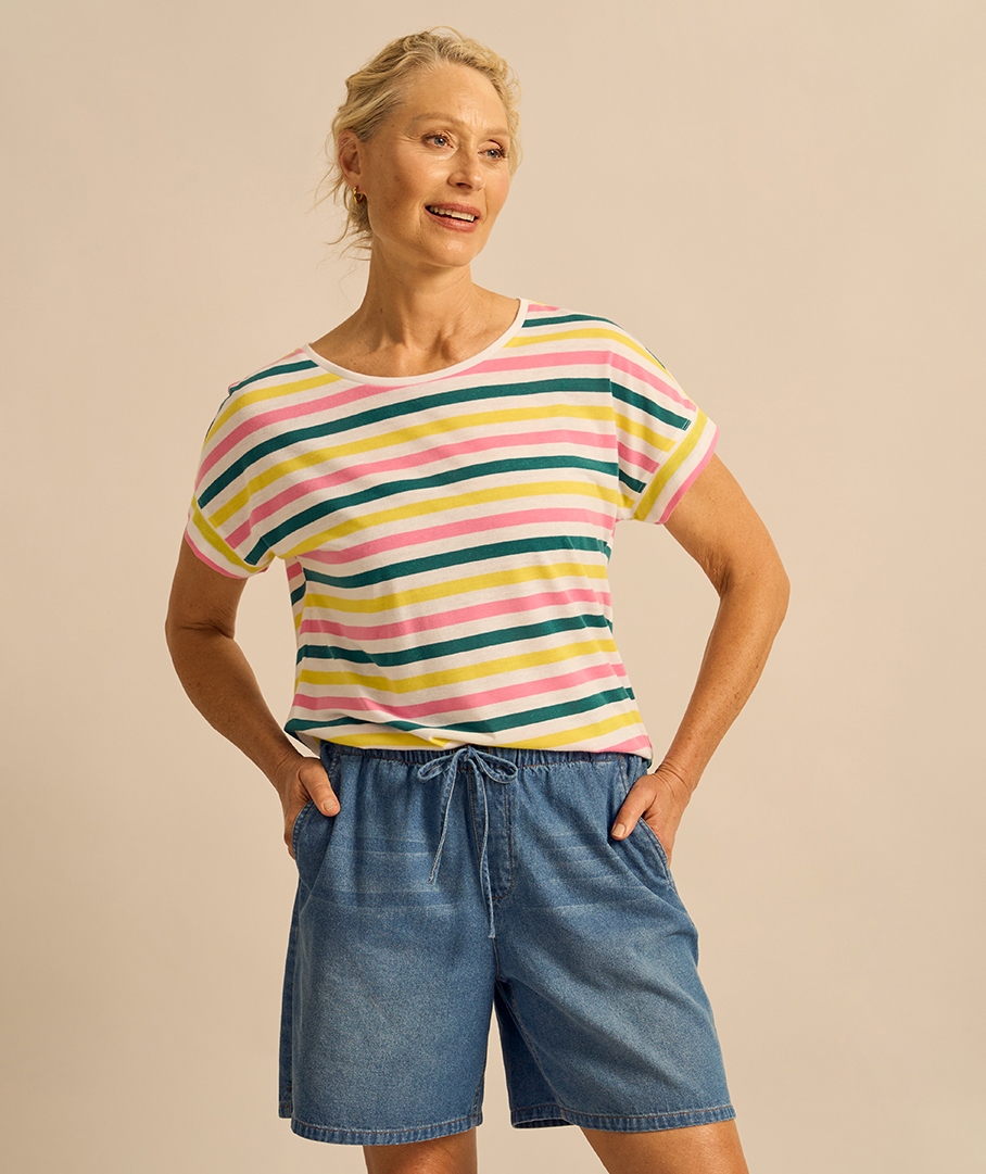 Linen Blend Tee