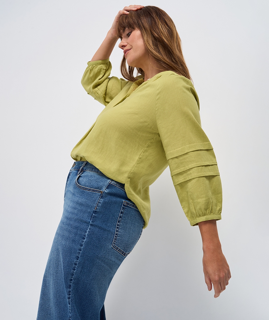 Linen Blend Blouse