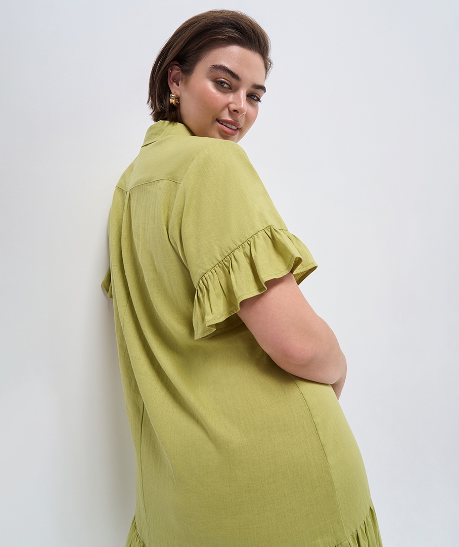 Linen Blend Dress