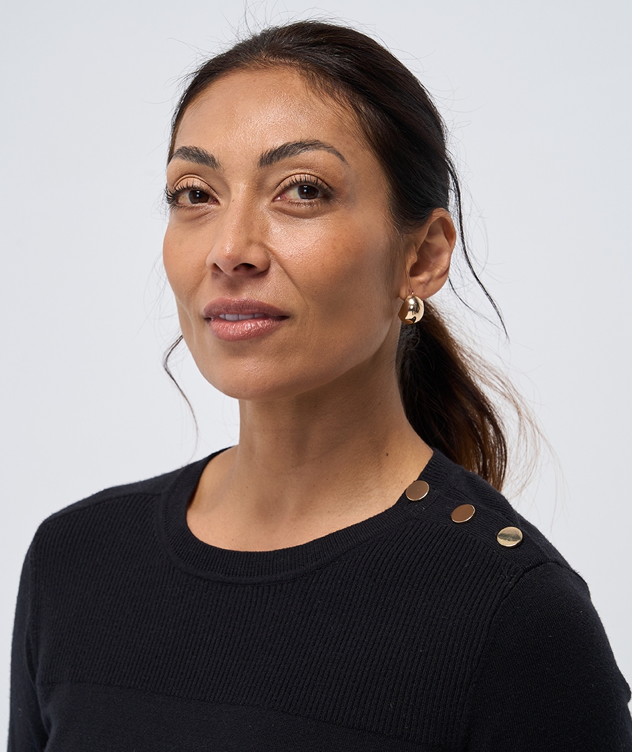 Button Shoulder Jumper