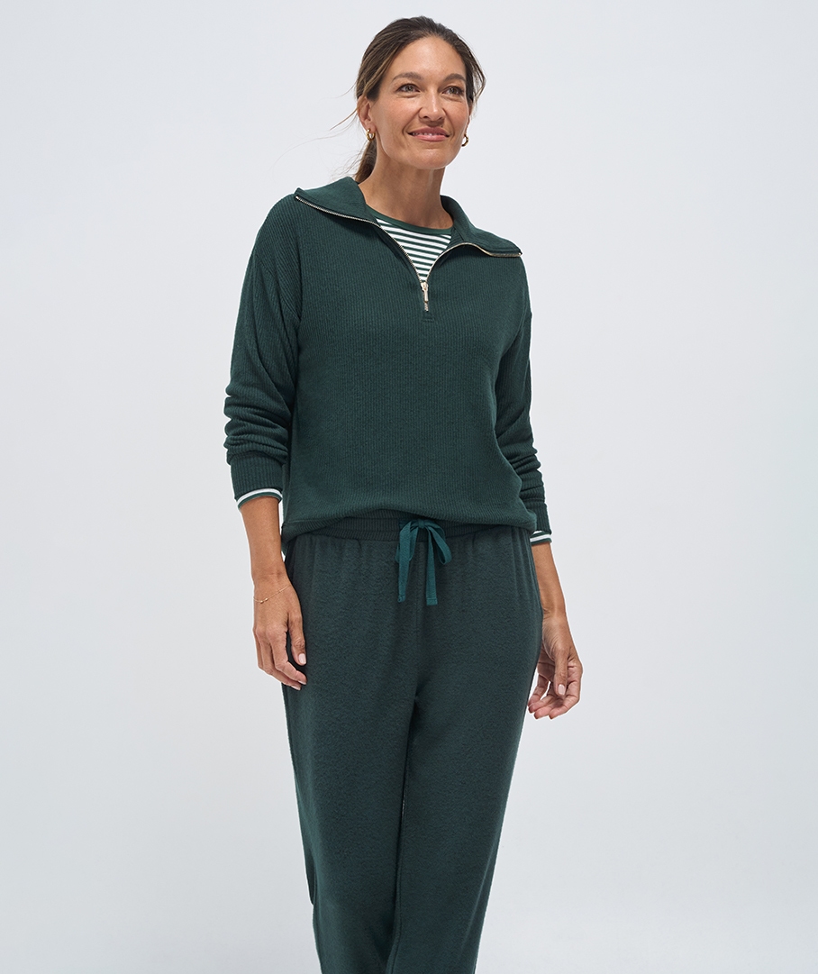 Supersoft Half-Zip Top