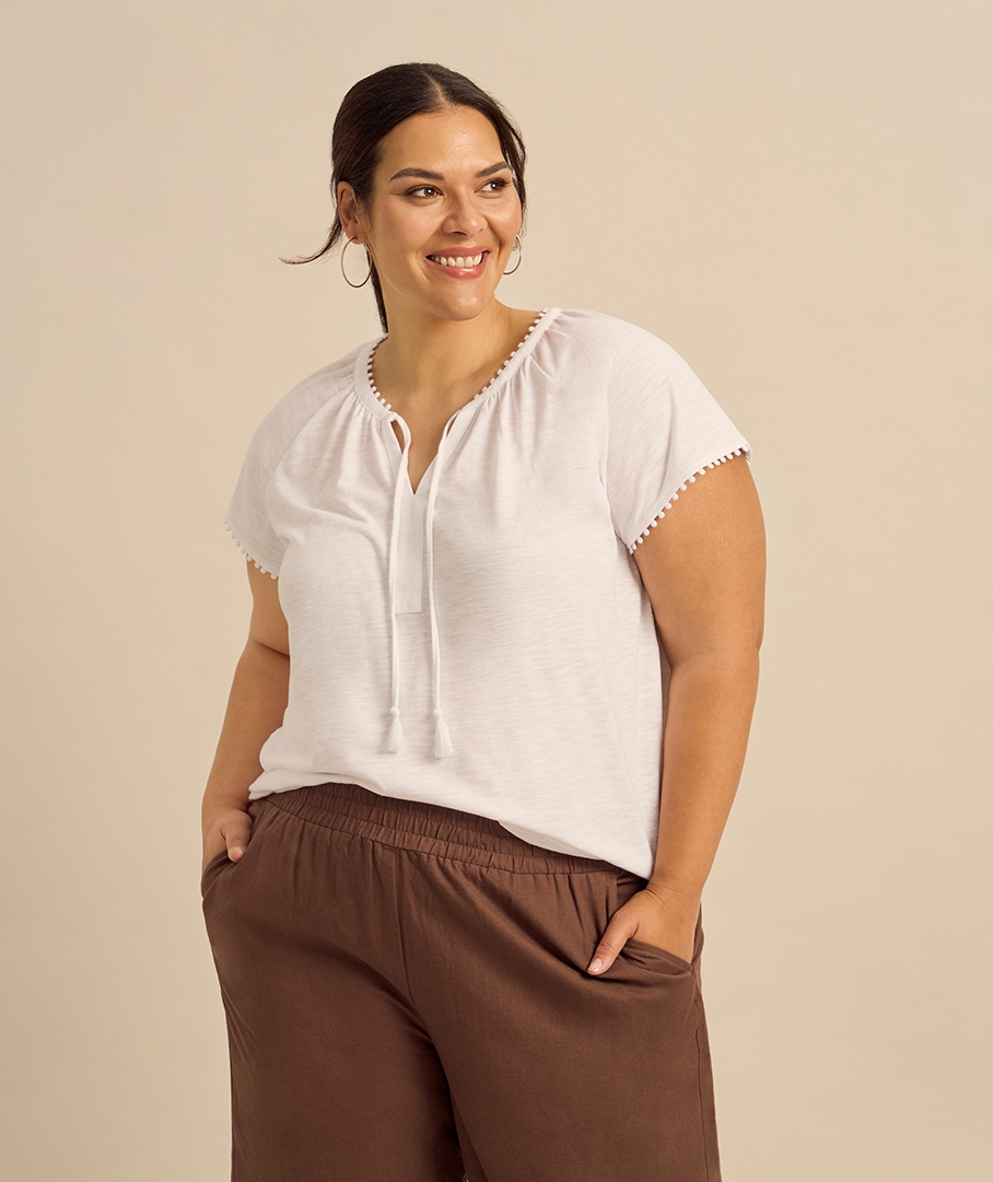 Notch Neck Tee