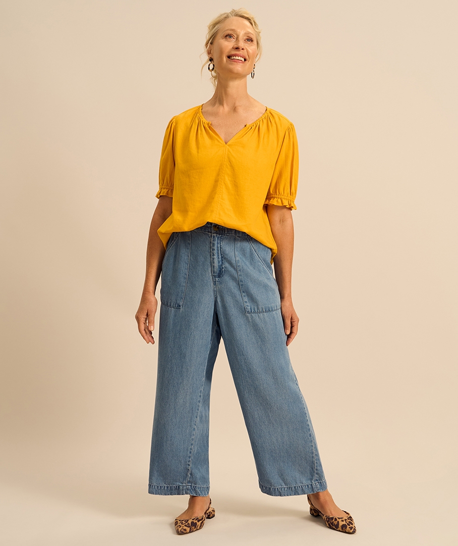 Linen Blend Top