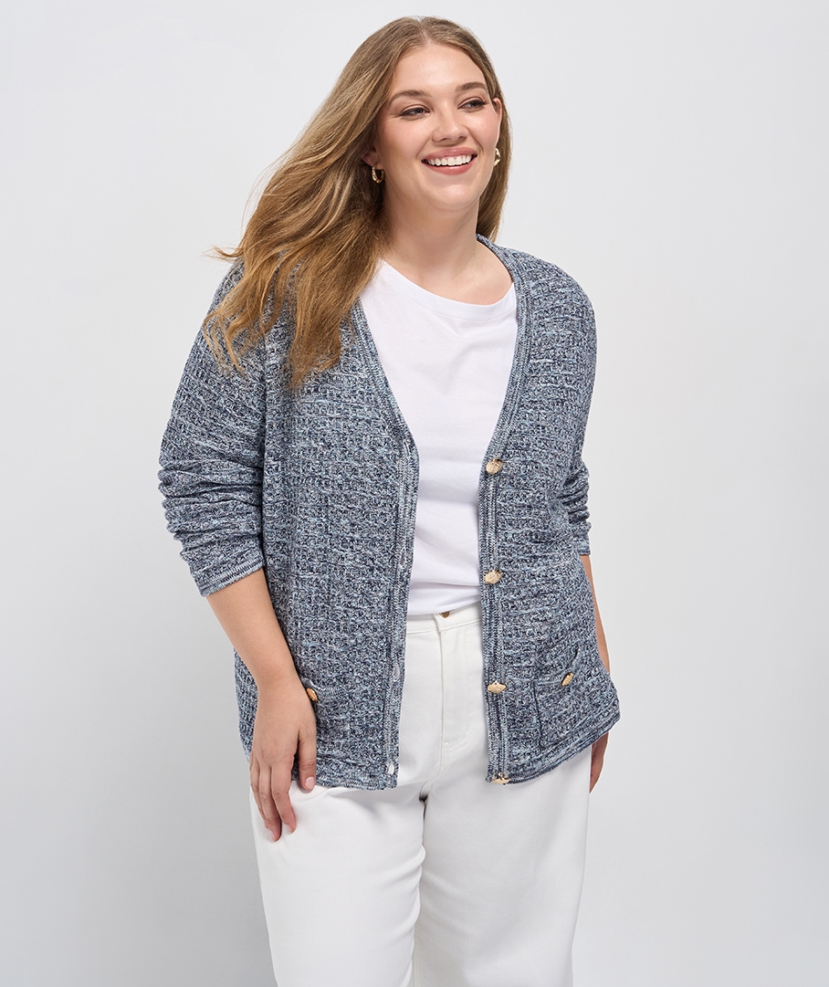Cotton Button Cardigan