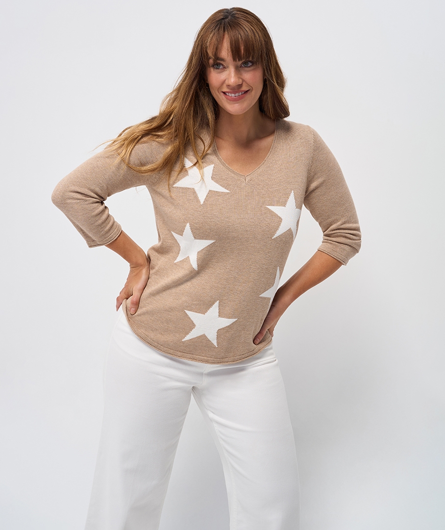 Cotton Blend Lightweight Jumper