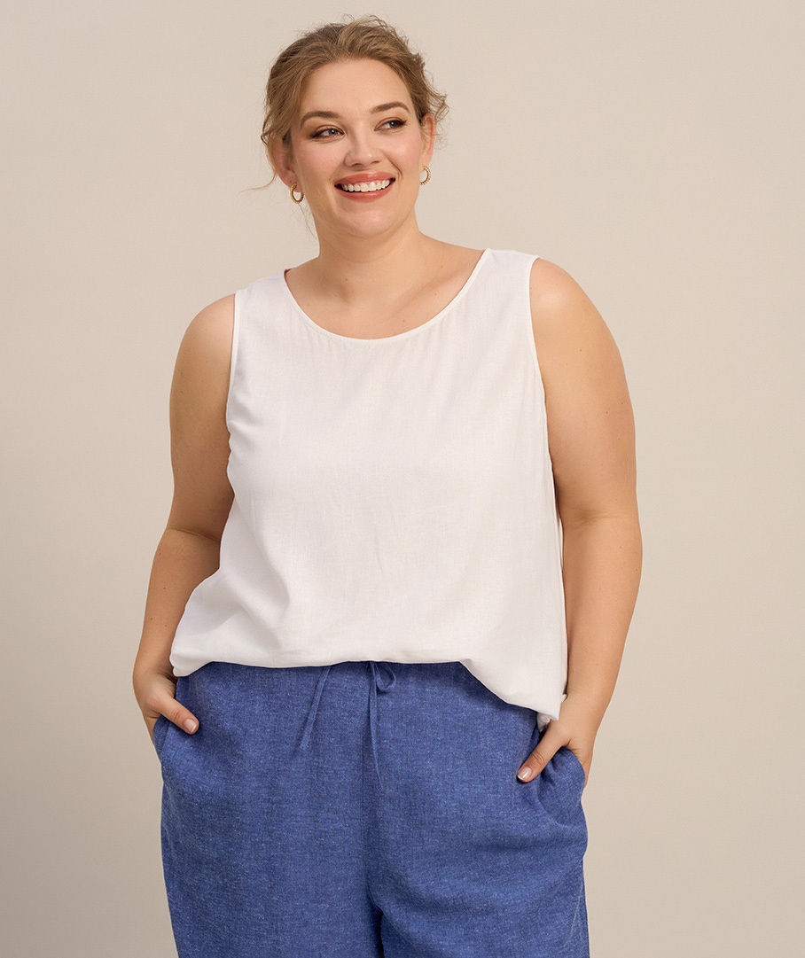 Linen Blend Top