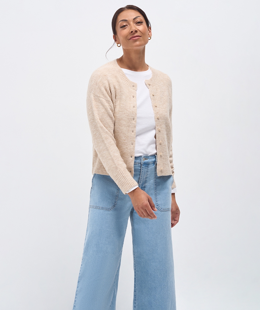 Soft Touch Button Cardigan
