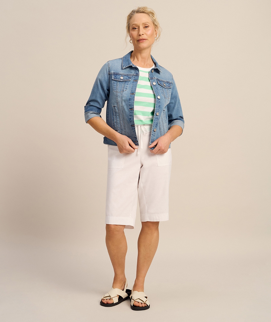 Knee Length Cotton Short