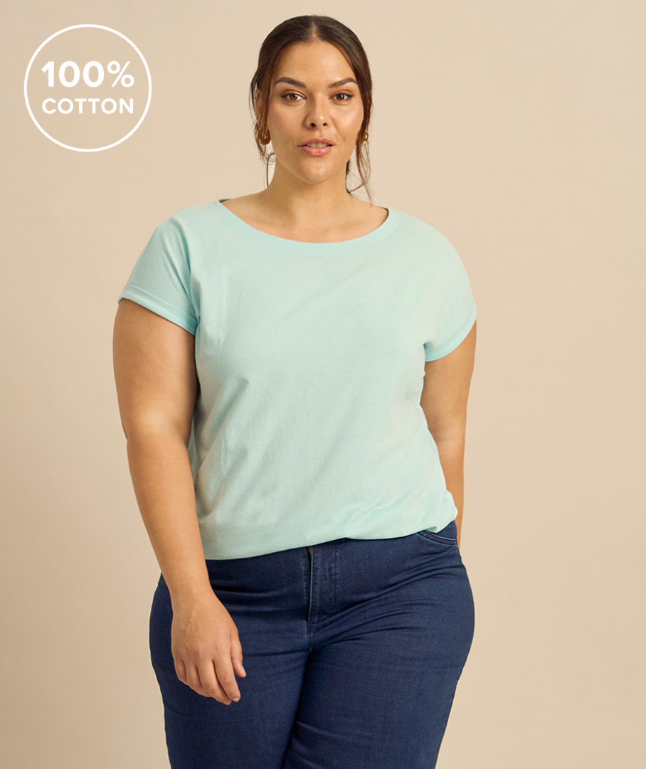 Relaxed Fit 100% Cotton Tee