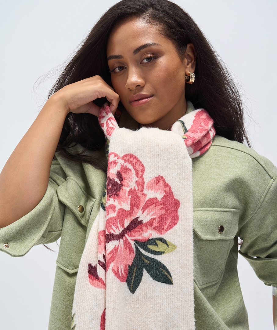 Floral Print Scarf