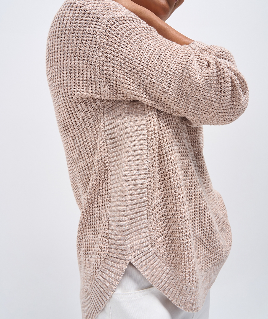 Cotton Blend Texture Jumper