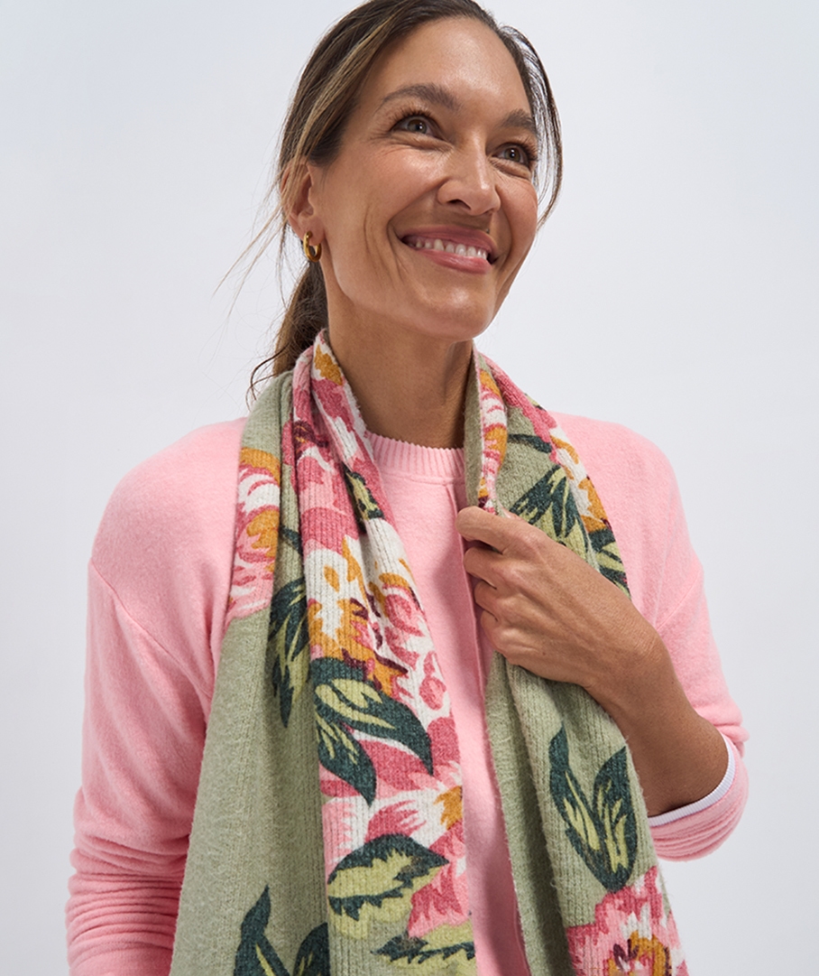 Floral Print Scarf