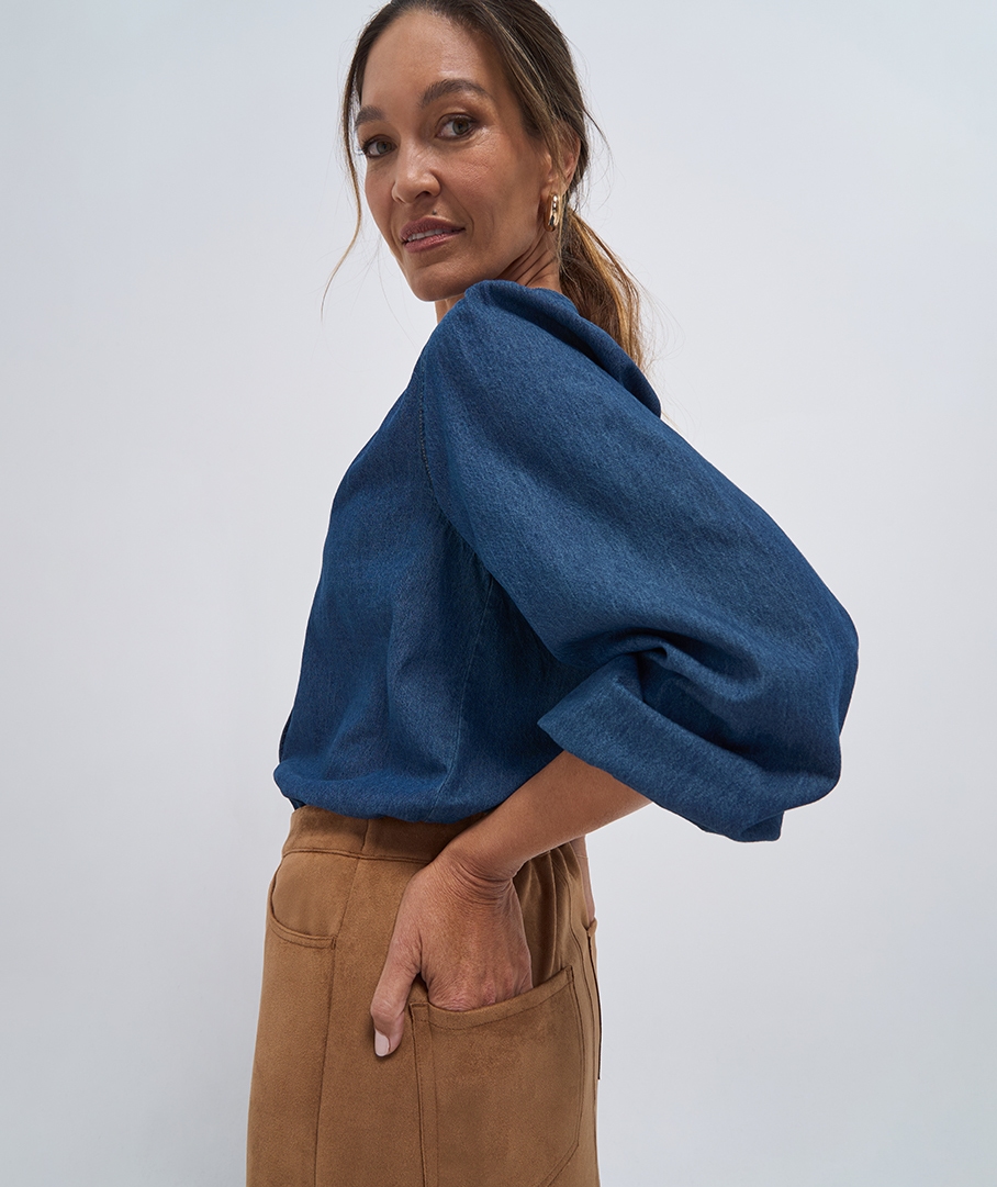 Denim Blouse